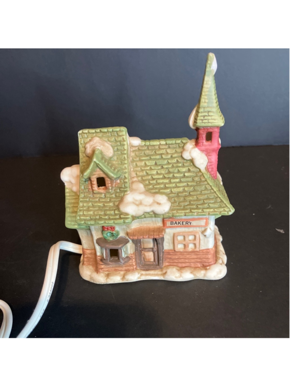 Holiday Decor Ceramic light up Bakery House